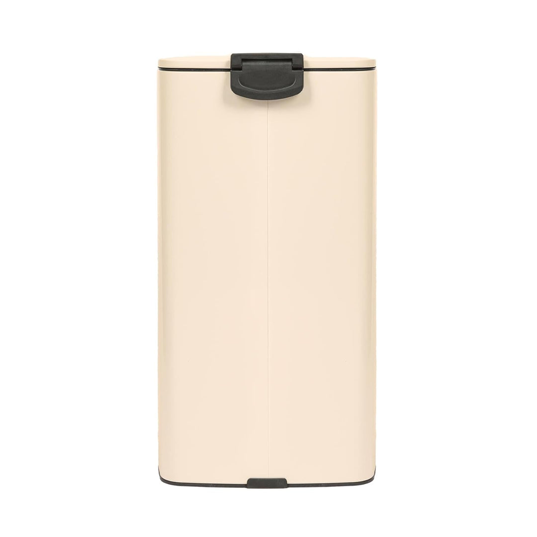 Harbour Housewares 30L Edelstahl Treteimer Beige Soft Close Mülleimer | 30L Edelstahl Treteimer Beig