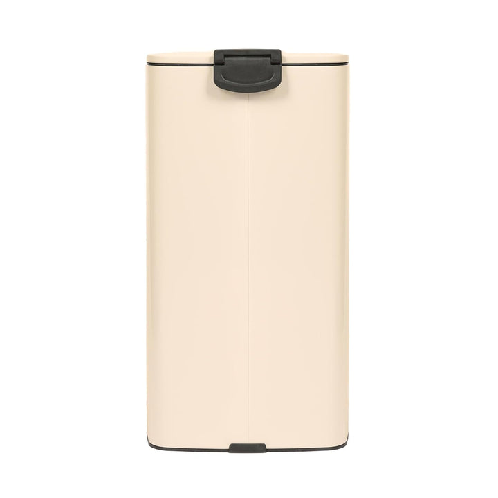 Harbour Housewares 30L Edelstahl Treteimer Beige Soft Close Mülleimer | 30L Edelstahl Treteimer Beig
