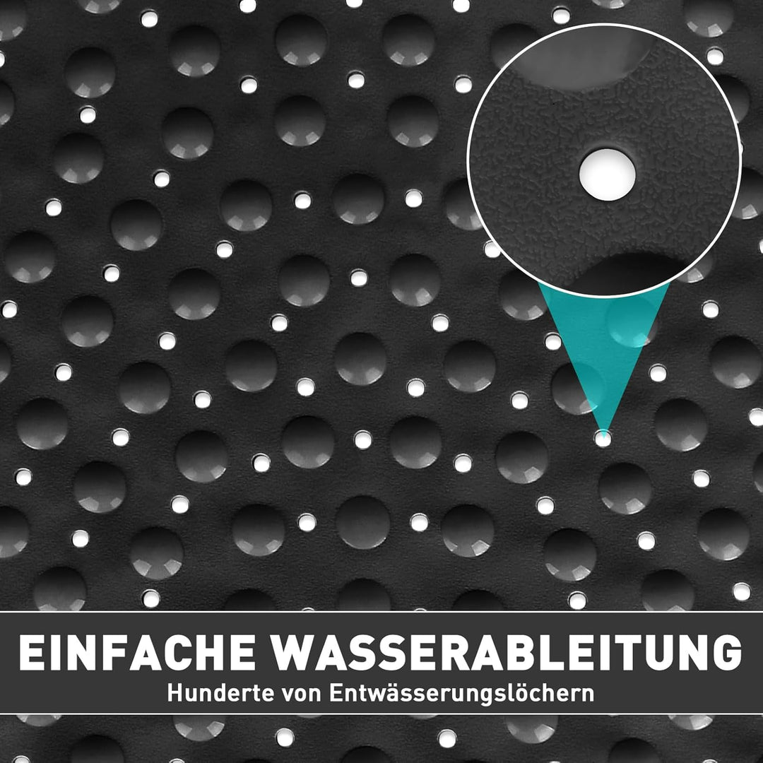 Duschmatte rutschfest Antirutschmatte Dusche 70 x 70 cm: Eckduschmatte Dreieckig Duscheinlage rutsch