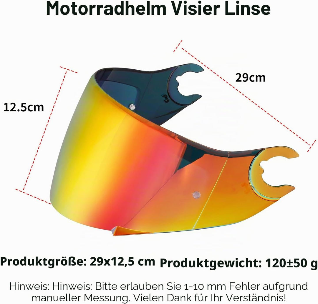 Helmvisier für D Skwal D-Skwal 2 Spartan,Motorradhelm Visier,Motorrad Windschutz Helm Objektiv Visie