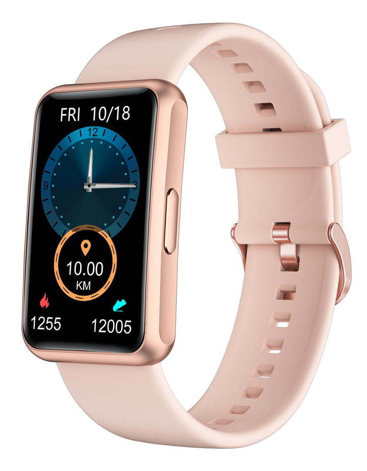 HUAKUA Schrittzähler Uhr (Ohne app und Handy) 1,47 Zoll Touchscreen Einfach Smartwatch Fitness Track