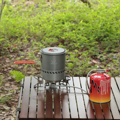 Bulin Camping Wasserkessel Grösser Kaffeekanne Wasserkocher 2-3 Personen Kochen Leicht Faltbar Dauer