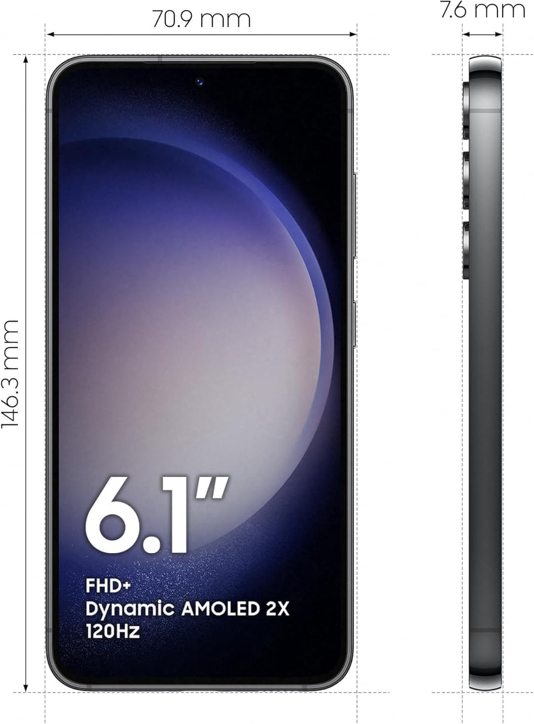 Samsung Galaxy S23 SM-S911BZKDEUB Single, Single
