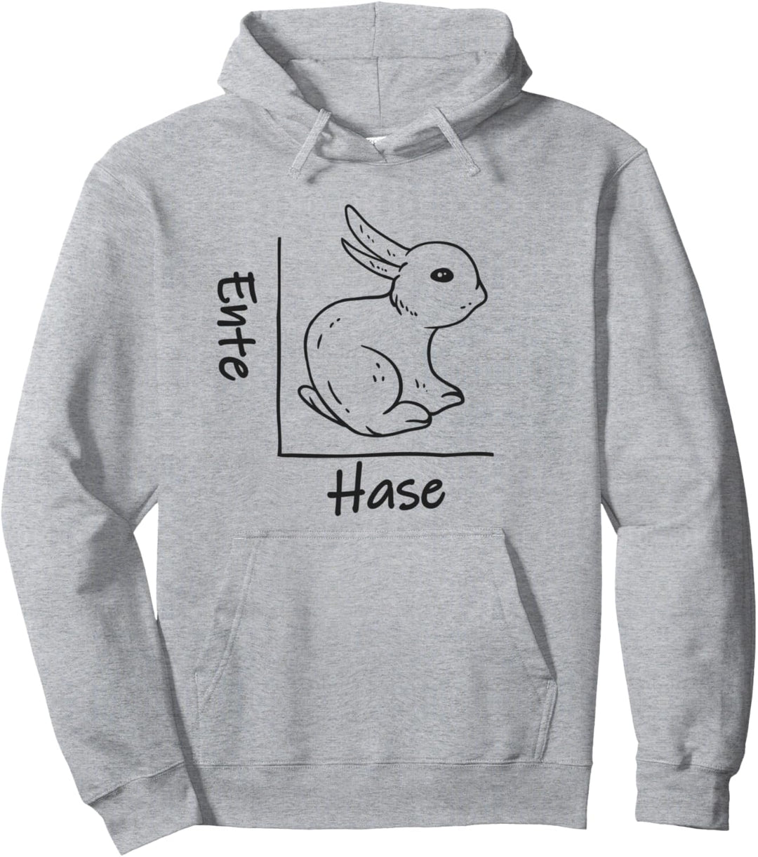 Wittgenstein Ente Hase Kaninchen Logik Optische Täuschung Pullover Hoodie
