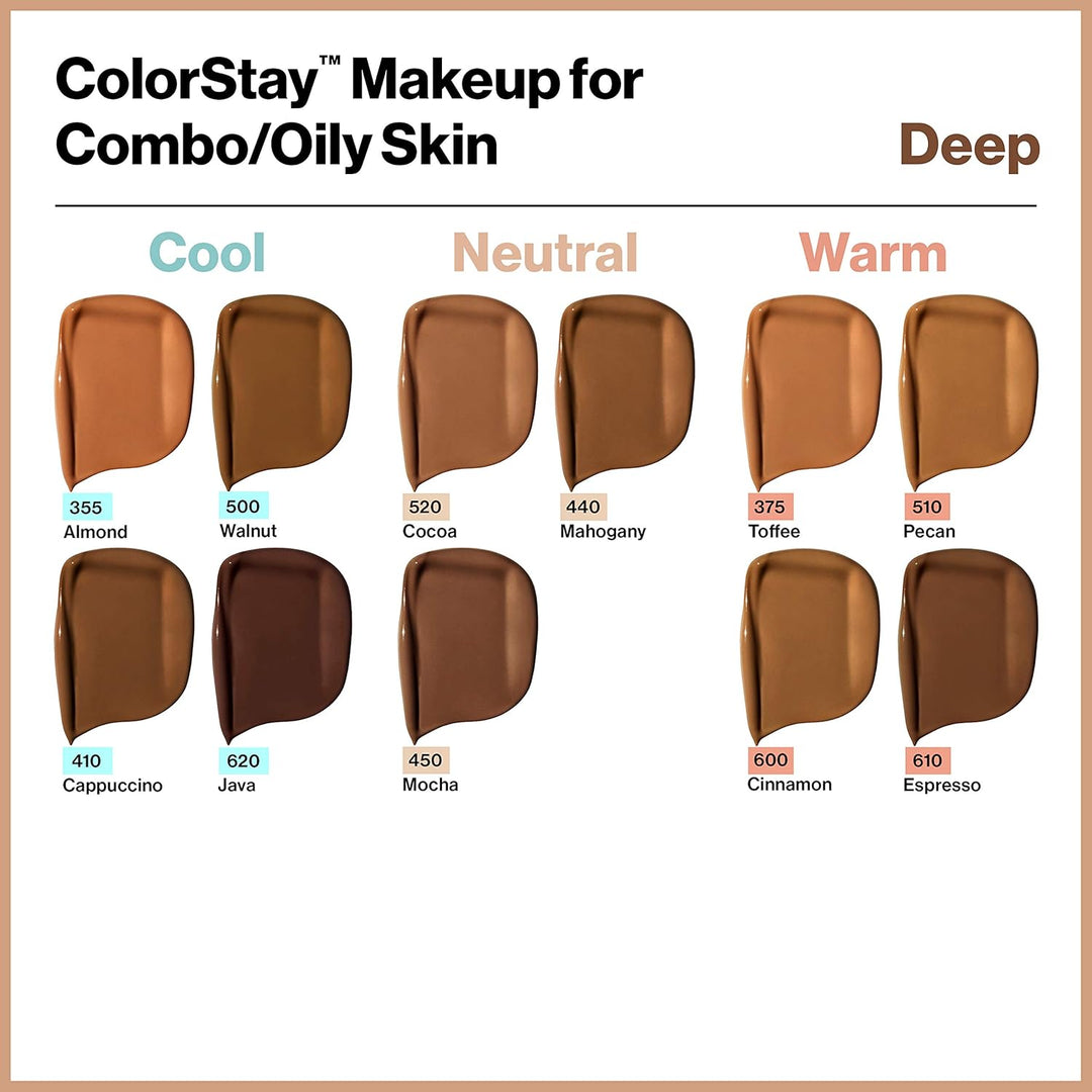 REVLON - ColorStay Makeup for Combination/Oily Skin 380 Rich Ginger - 1 fl. oz (30 ml)