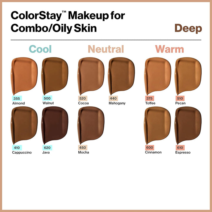 REVLON - ColorStay Makeup for Combination/Oily Skin 380 Rich Ginger - 1 fl. oz (30 ml)