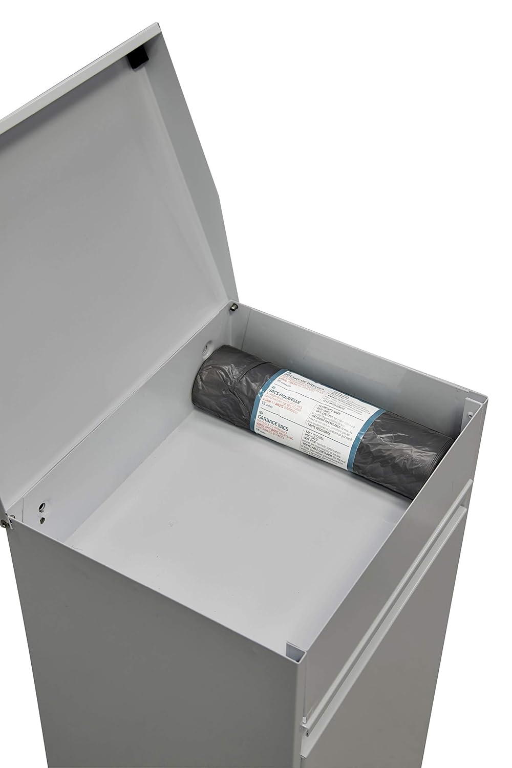 Arregui Top CR222-B Recycling Abfalleimer / Mülleimer aus Stahl mit Aufbewahrungsbox mit Deckel, Mül
