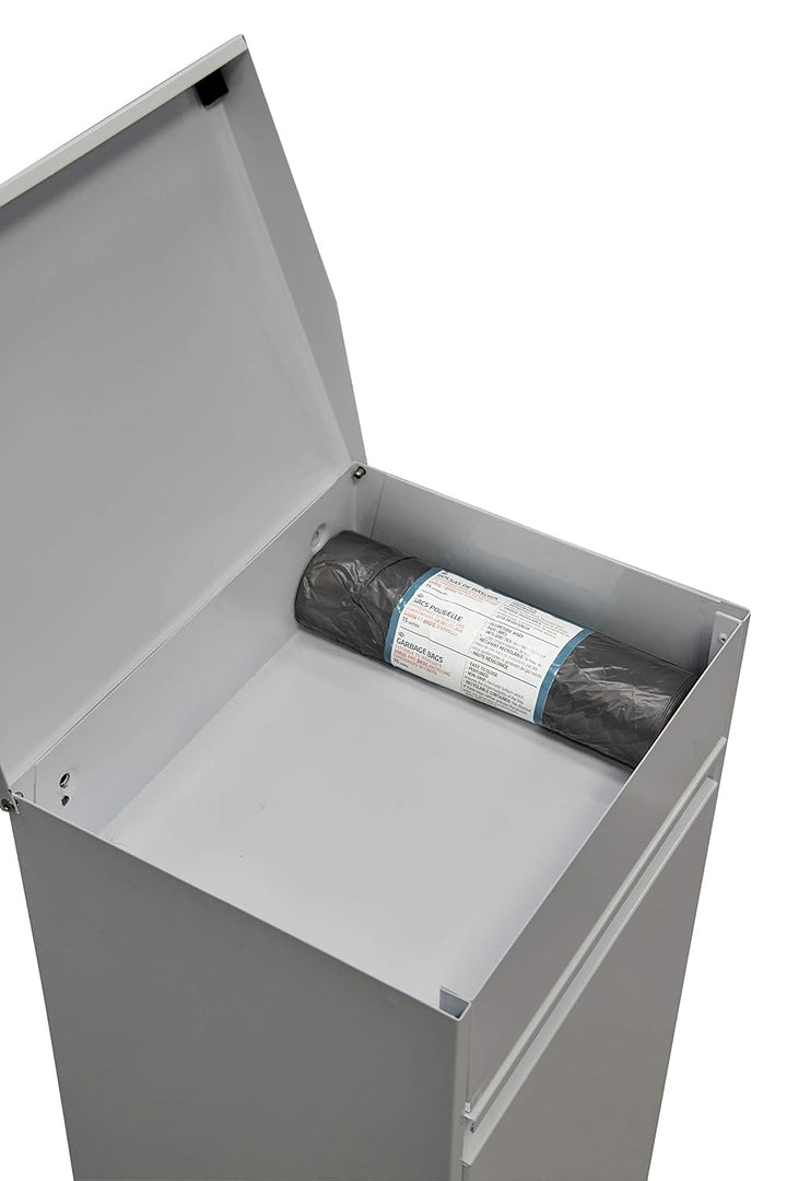Arregui Top CR222-B Recycling Abfalleimer / Mülleimer aus Stahl mit Aufbewahrungsbox mit Deckel, Mül