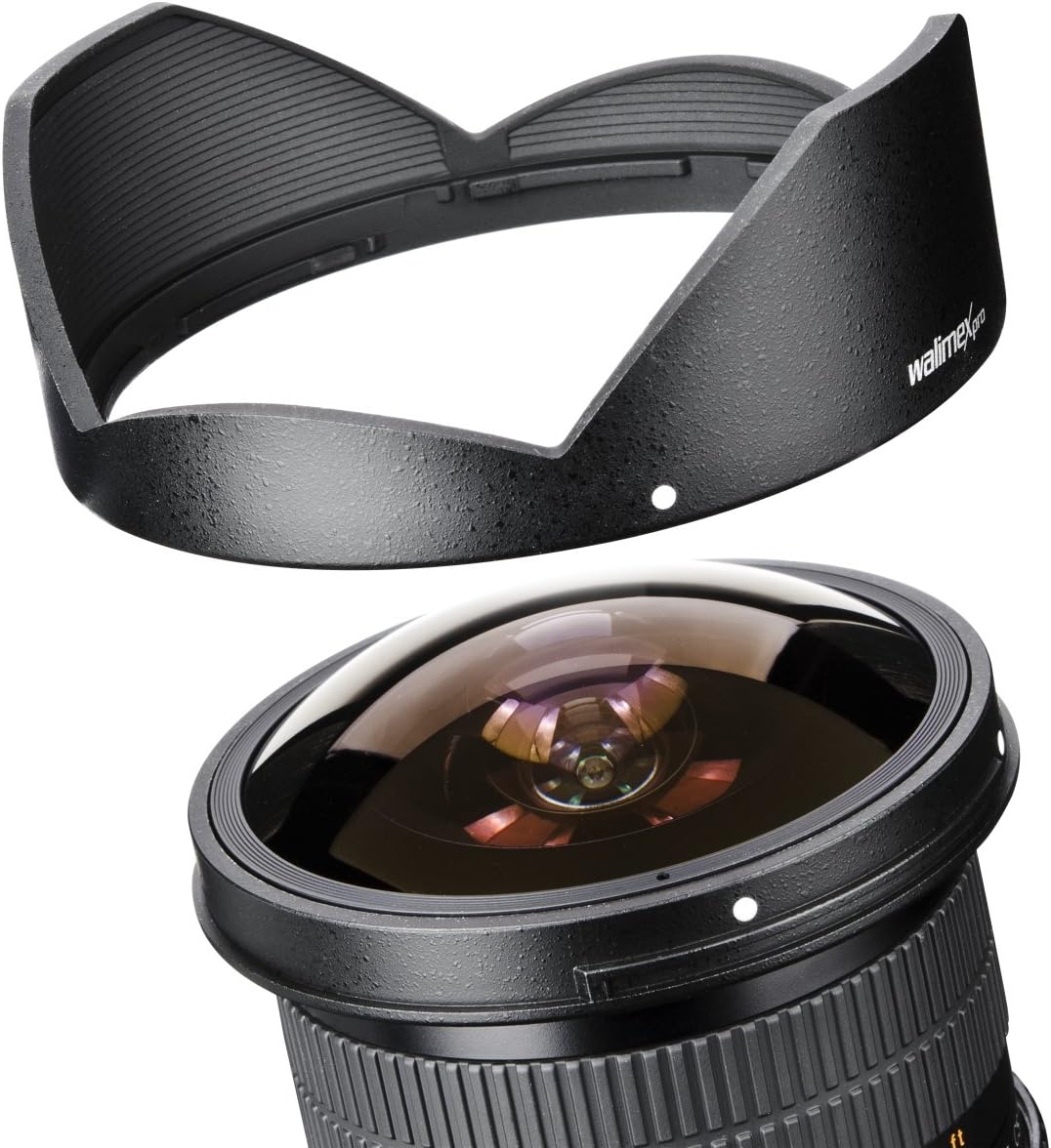 Walimex Pro 8 mm f1:3,5 Festbrennweite manueller Fokus Ultraweitwinkelobjektiv (geeignet für Canon E