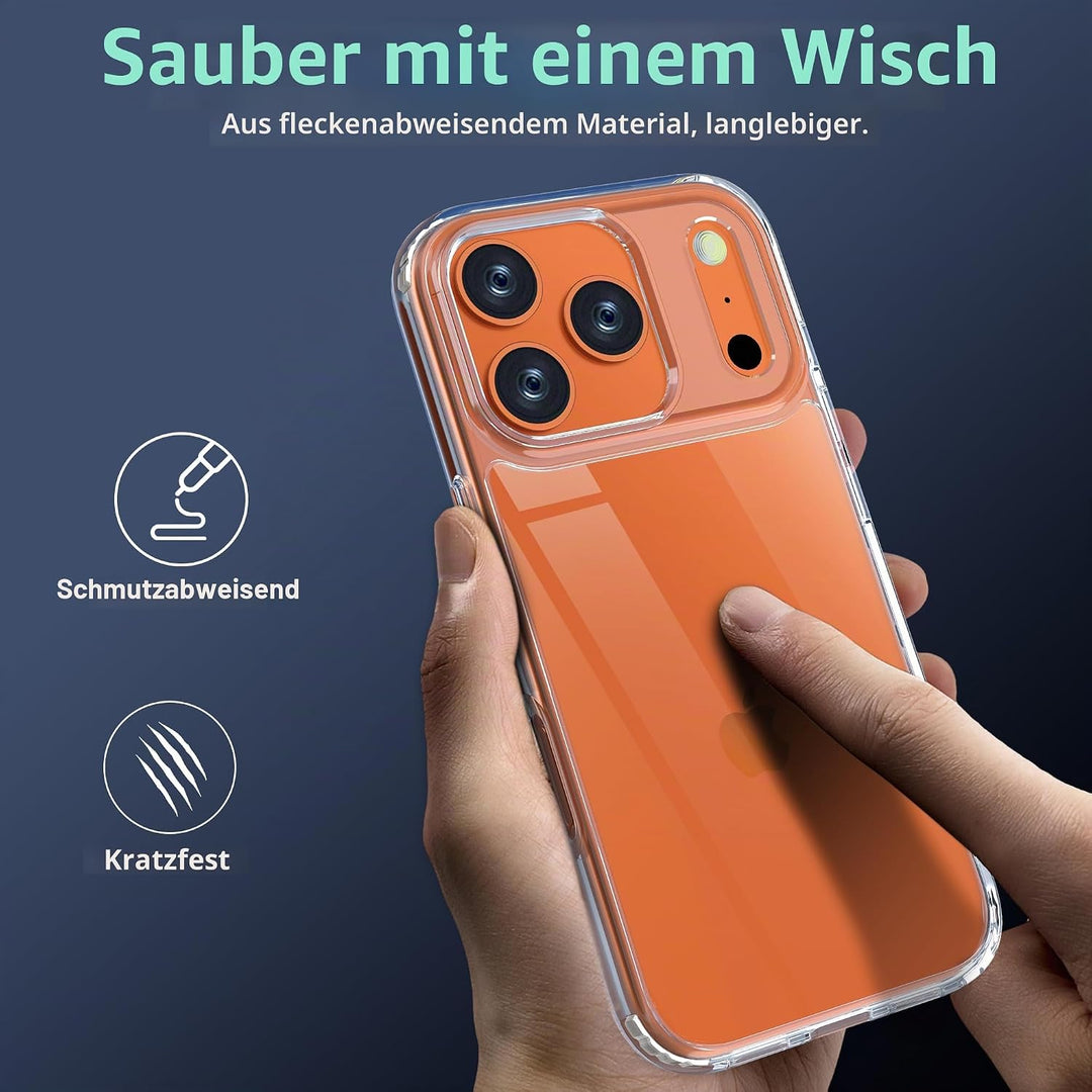 ONES für iPhone 17 Pro Max Ultradünn Hülle, Militärnorm Schutz HandyHülle, Vergilbungsbeständig Krat