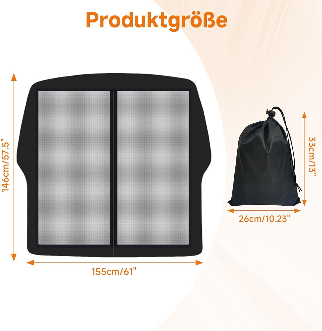 Moskitonetz Magnetisch für VW T5 T6 Heckklappe, Auto Insektennetze &amp; Sonnenschutz, Fliegengitter Aut