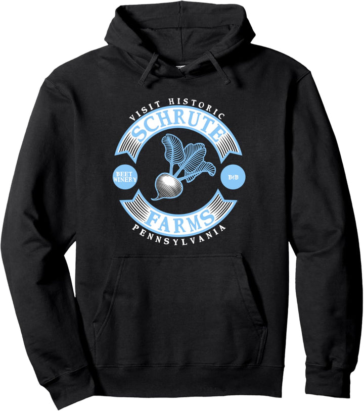 The Office Pastellblau Schrute Farmen Pullover Hoodie
