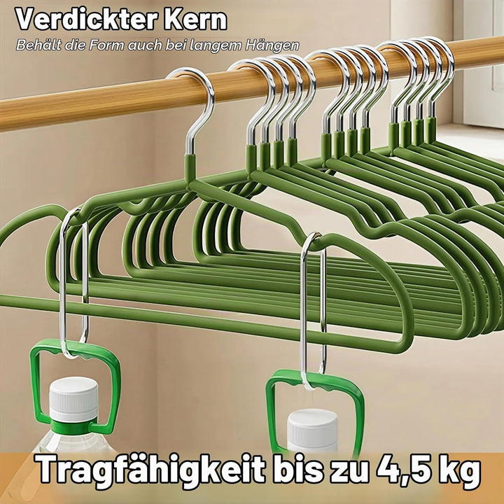 20er Set Kinderkleiderbügel 29cm – Edelstahl, rostfrei, wasserfest &amp; rutschfest, speziell für Kinder