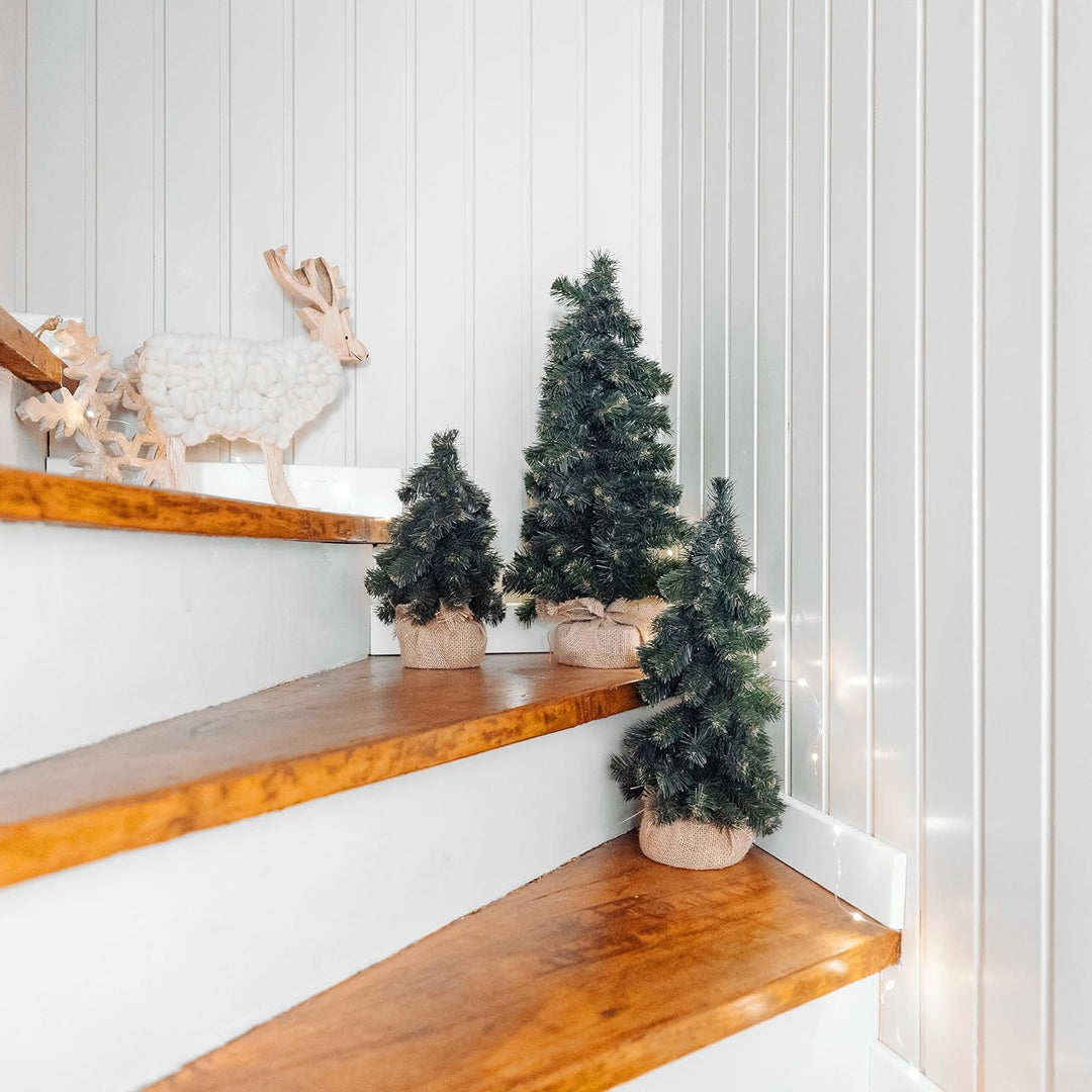 Creative Home Kleiner Weihnachtsbaum Tannenbaum Künstlich 30 cm | Künstlicher Weihnachtsbaum Deko Ju