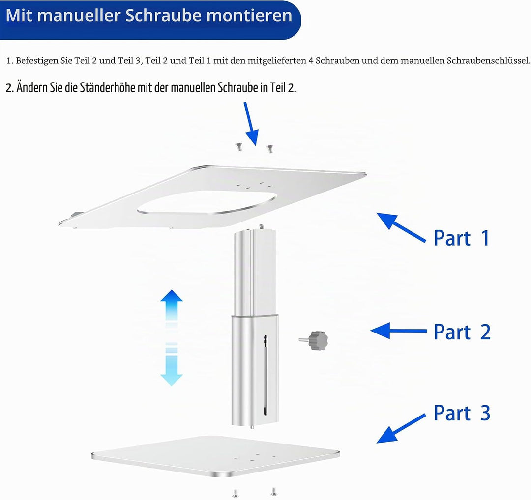 BESIGN LSX6N Laptop ständer, Verstellbarer ergonomischer Notebook-Ständer, Laptop ständer kompatibel