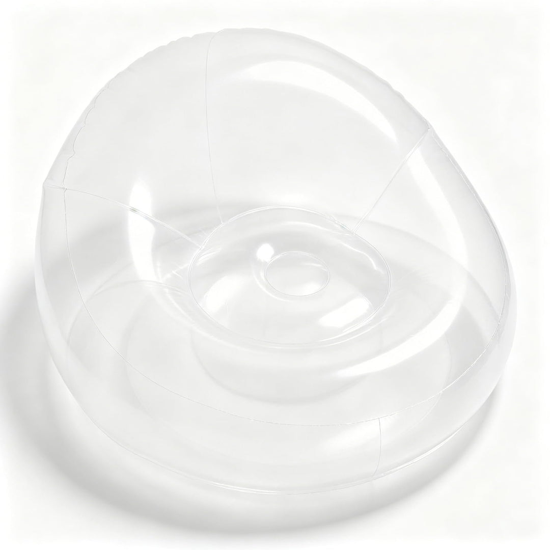 Sxhlseller Transparenter Aufblasbarer Sessel, Klarer Luftsofa Sitzsack für Innen &amp; Aussen, Ergonomis