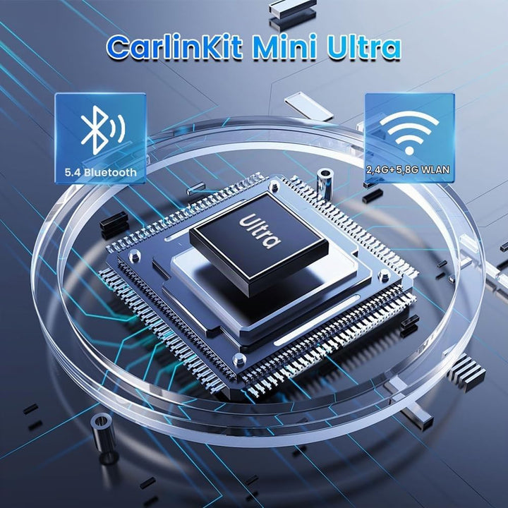 Carlinkit Mini Ultra Adapter für iPhone und AndroidWireless Konvertiert kabelgebundenes zu Wireless