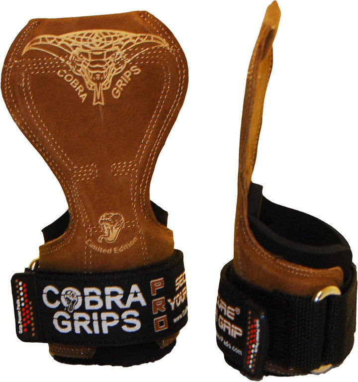Cobra Grips V2 Lifting Griffe Gewicht Versa Handschuhe Alternative Power PRO BROWN LEATHER V1, PRO B