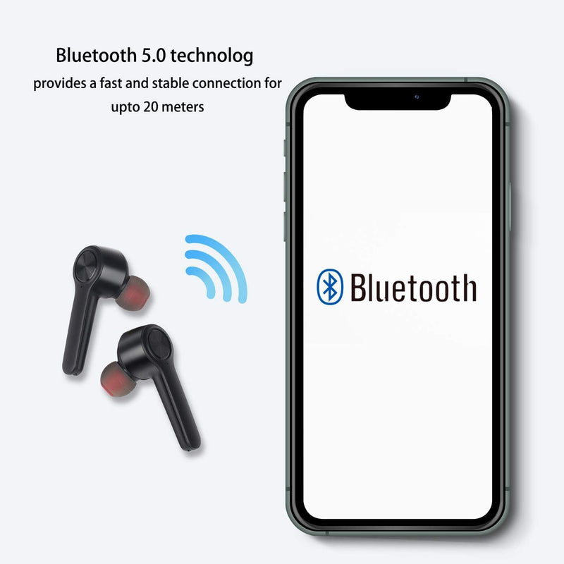 Lenovo HT20 In Ear Bluetooth Kopfhörer Kabellose Ohrhörer mit Premium Klangprofil mit intensivem Bas