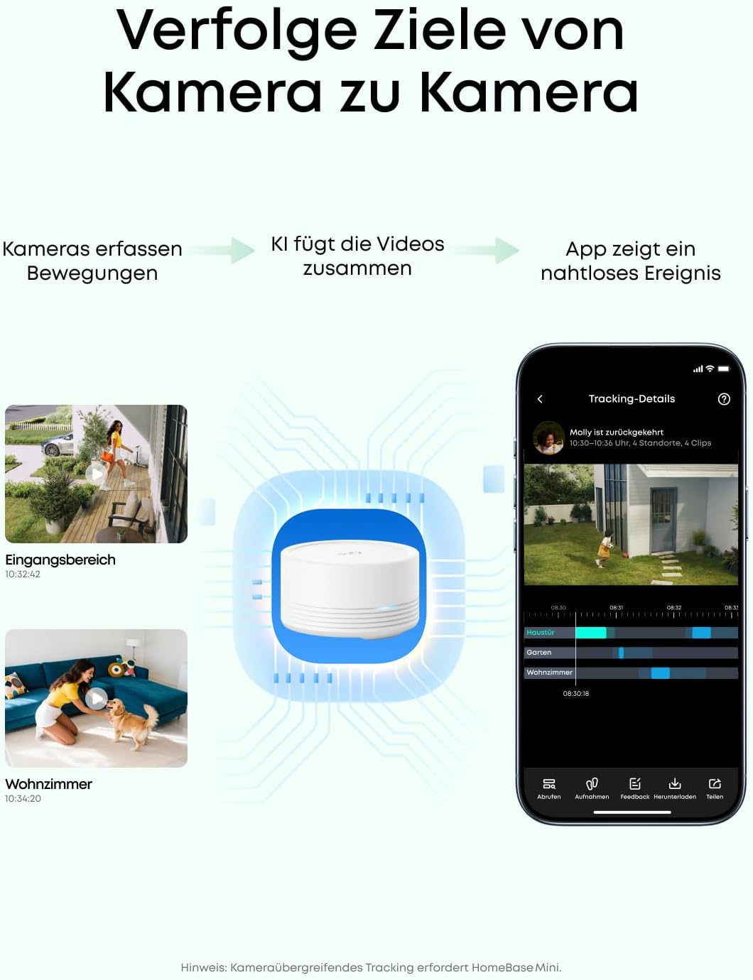 eufy Security eufyCam C35 2-Kamera-Set – Kabellose Überwachungskamera aussen & innen, magnetische Ha