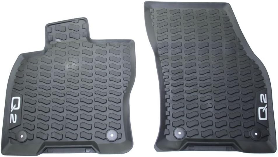 Audi 81B061501041 Original Q2 Gummi Fussmatten Allwettermatten Gummimatten, schwarz