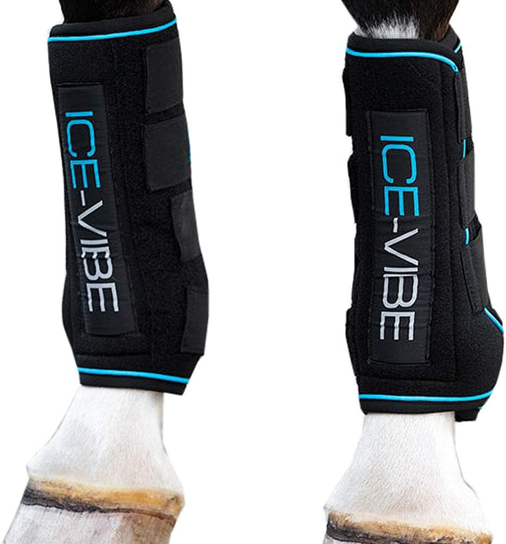 Horseware Ice-Vibe Boots Full Black Aqua, Full Black Aqua