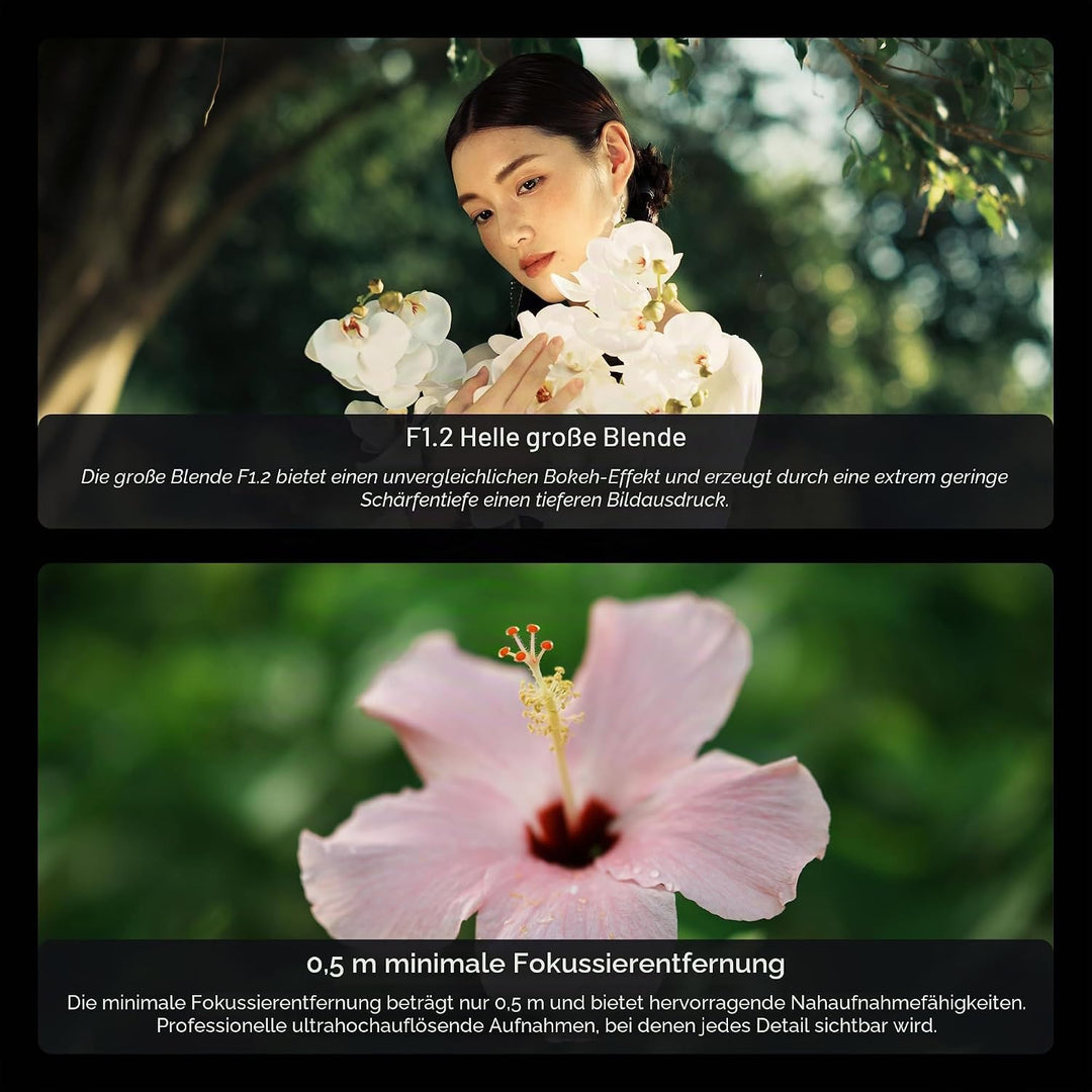 VILTROX AF 56mm F1.2 Pro XF-Objektiv für Fuji X-Mount, 56mm f/1.2 Weitwinkel-Autofokus-APS-C-Prime-O