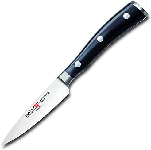 Wüsthof Gemüsemesser 9 cm, Classic Ikon (4086-7/09), rostfreier Edelstahl, ergonomischer Griff, hoch