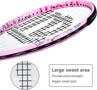LUNNADE Tennisschläger für Kinder Junior, 19/21/23/25 Zoll Jugend Tennisschläger mit Hülle, geeignet