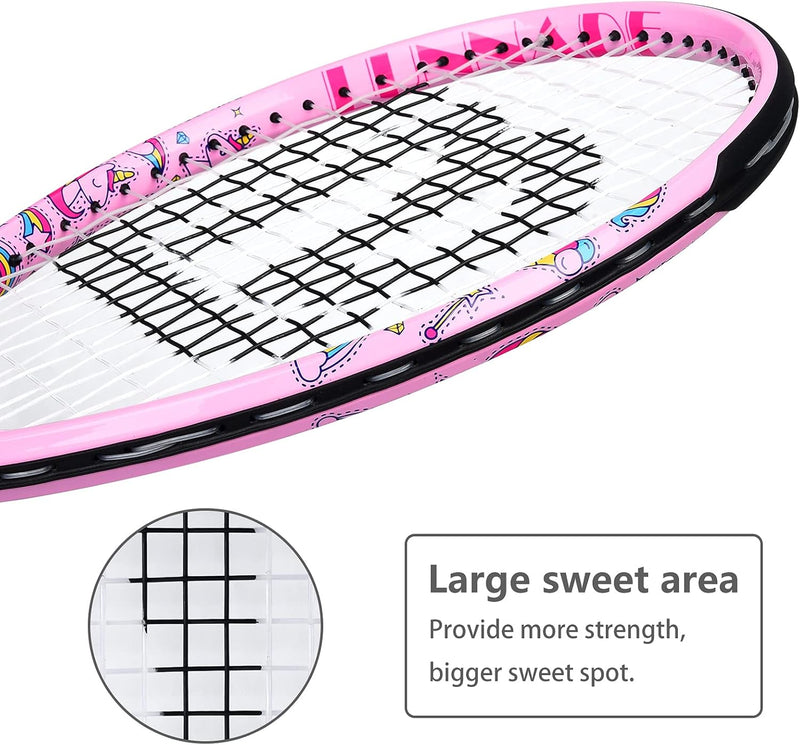 LUNNADE Tennisschläger für Kinder Junior, 19/21/23/25 Zoll Jugend Tennisschläger mit Hülle, geeignet
