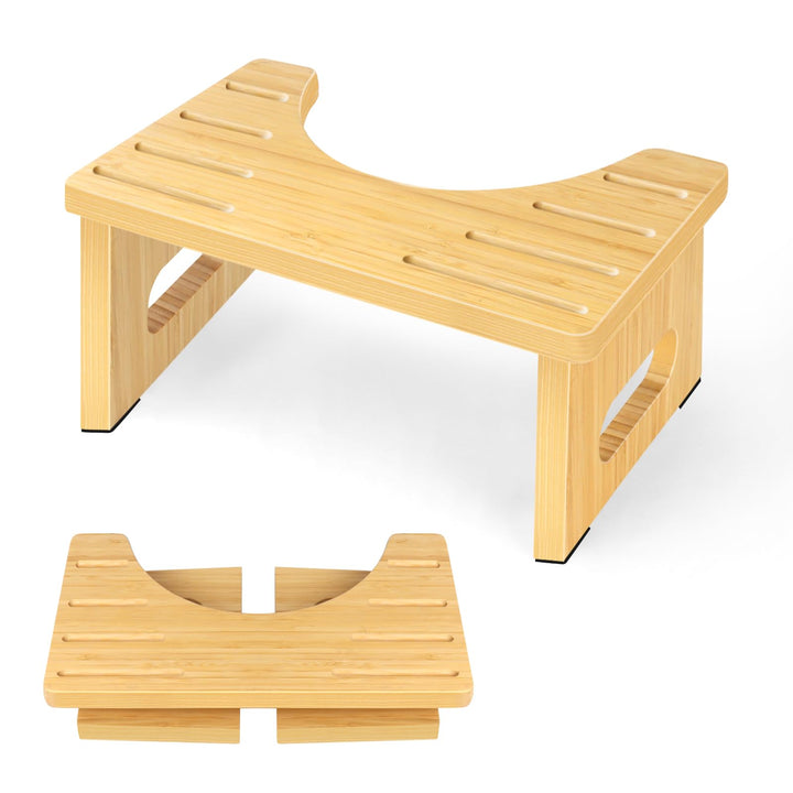 Toilettenhocker Holz – WC Hocker fur Erwachsene – Toilettenhocker Holz Klappbar - Squatty Kackhocker