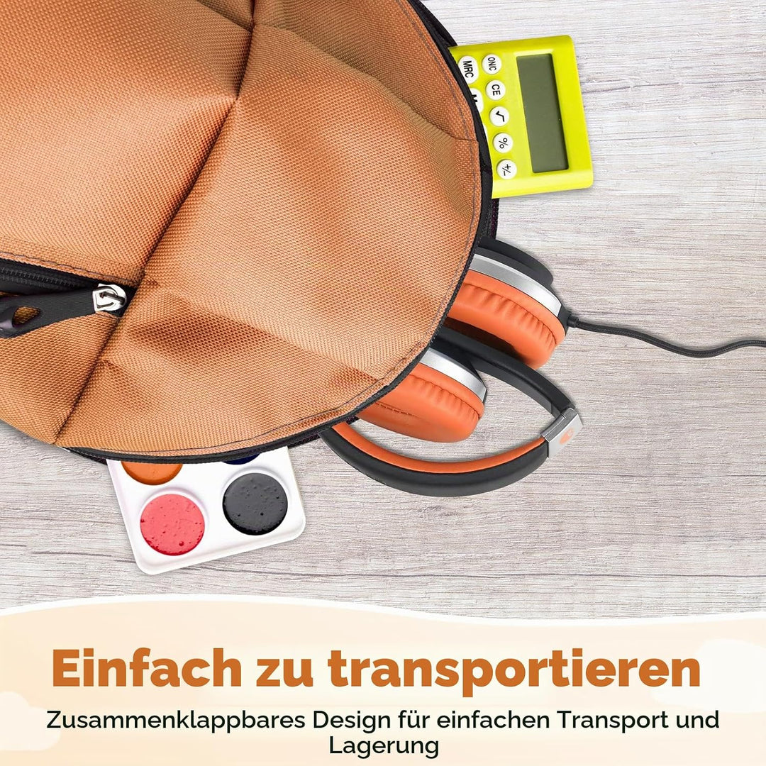 RockPapa I20 Kopfhörer Kinder Schule, Kinder Kopfhörer mit Kabel für Mädchen Junge, HD Mikrofon, Fal