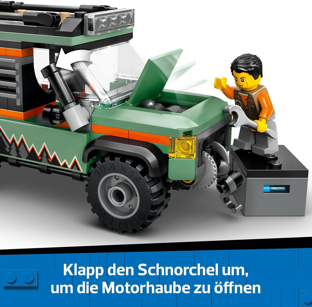 LEGO City Offroad Geländewagen - Bauspielzeug Set für Jungen und Mädchen ab 6 Jahren - Geschenk zum