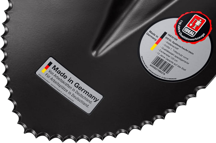 IDEAL-Spatenschaufel klein mit Wellenschliff | Graben in festen und durchwurzelten Böden & Materialt
