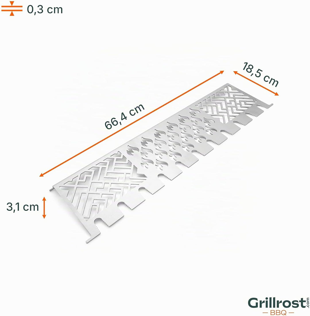 Grillrost.com Das Original Edelstahl Multistation | Warmhalterost für Broil King Baron/Regal/Imperia