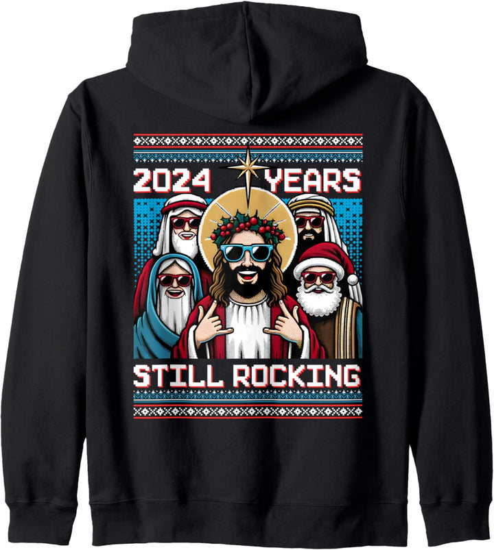 Ugly Sweater Weihnachtspulli Jesus Geburtstag Kapuzenjacke