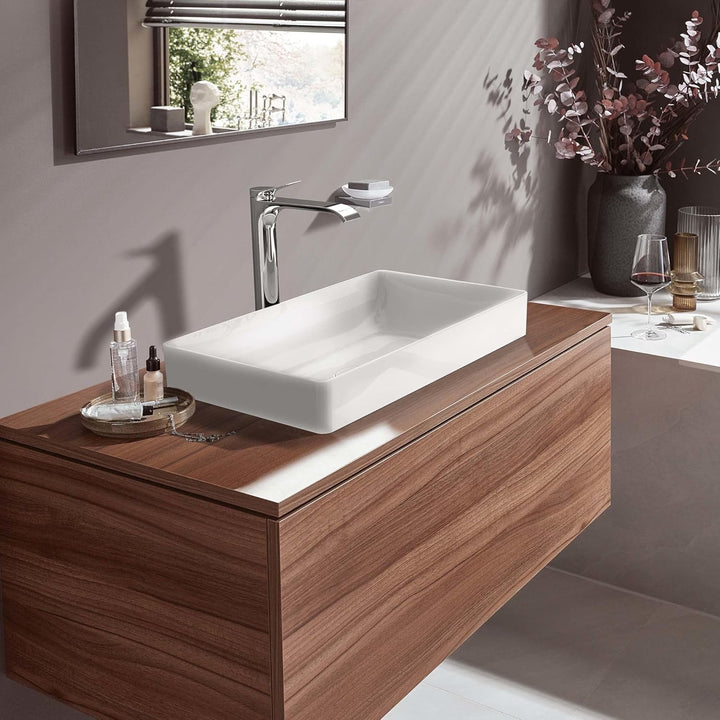 hansgrohe Waschtischarmatur Vivenis, Wasserhahn Bad mit Auslauf Höhe 250 mm, Badarmatur wassersparen