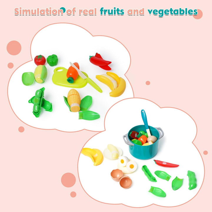 Kinderküche Zubehör 61 Stücke Küchen Spielzeug fur Kinder Kochset Küch Spielzeug Kochgeschirr-Set mi