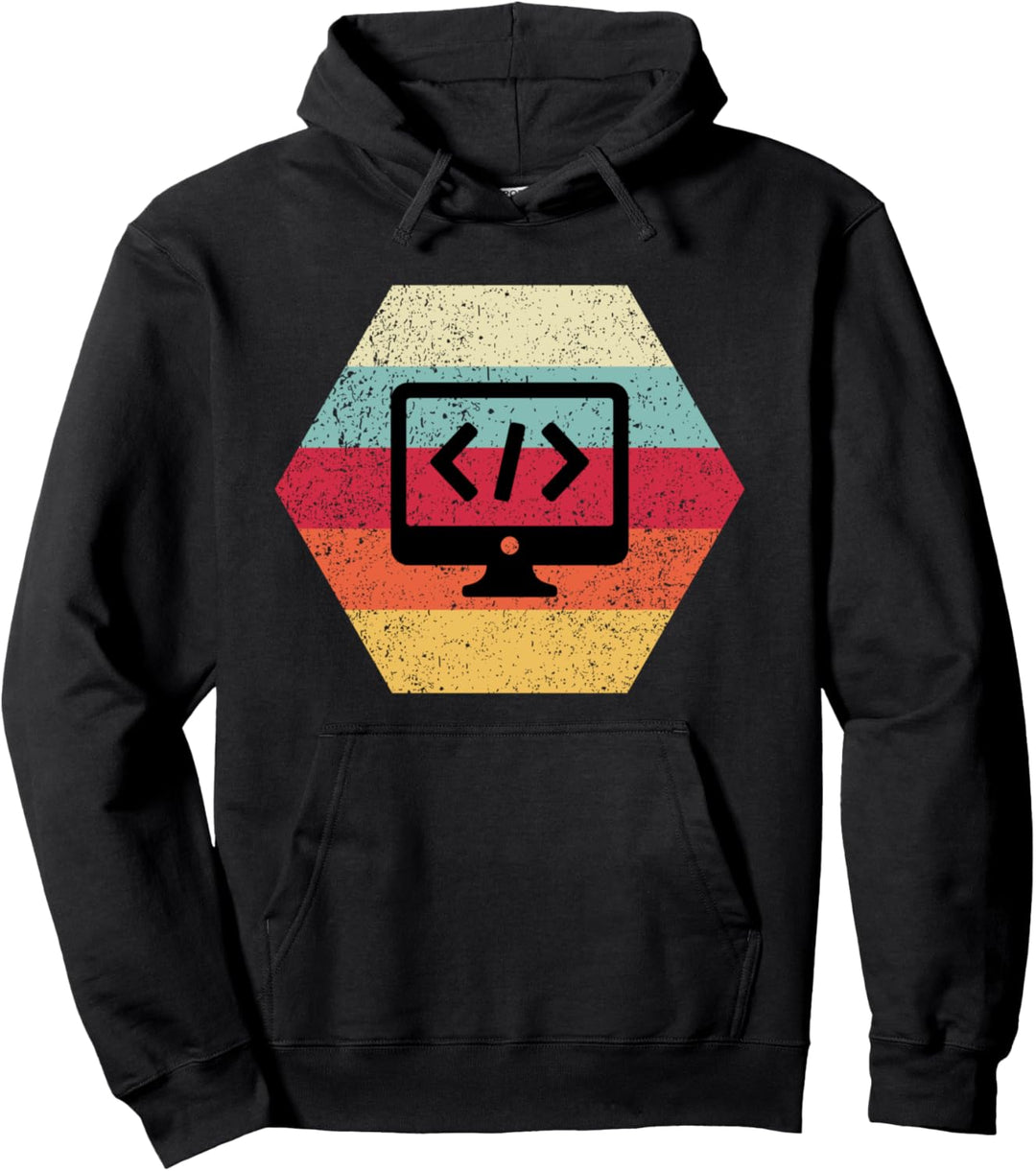 Retro Vintage Web Entwickler CSS JavaScript HTML Pullover Hoodie