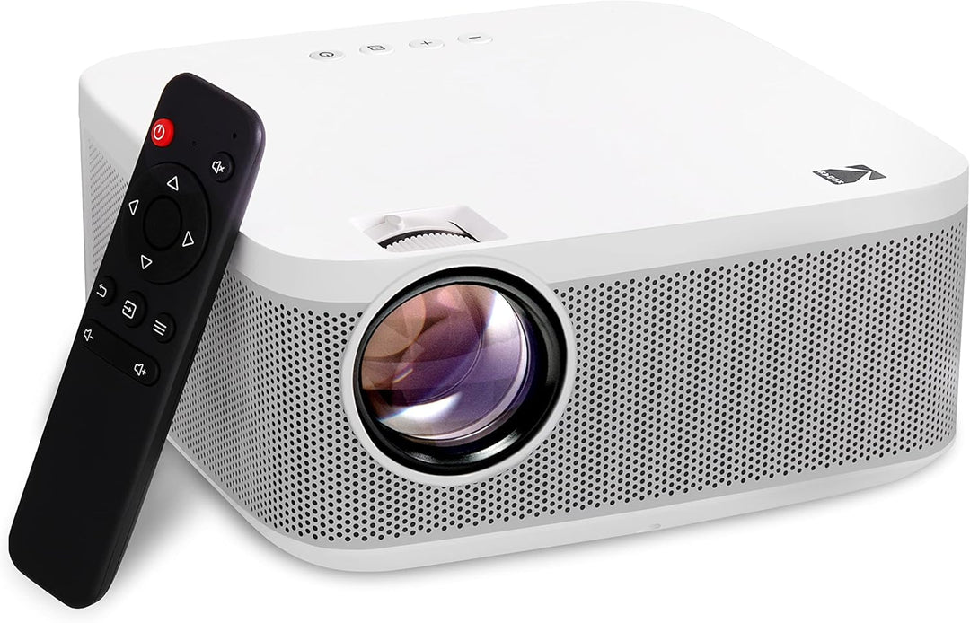 Kodak FLIK X10 Full HD Multimedia-Projektor-Kit | Kompaktes tragbares 1080p-Mini-Heimkinosystem mit