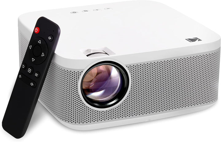 Kodak FLIK X10 Full HD Multimedia-Projektor-Kit | Kompaktes tragbares 1080p-Mini-Heimkinosystem mit