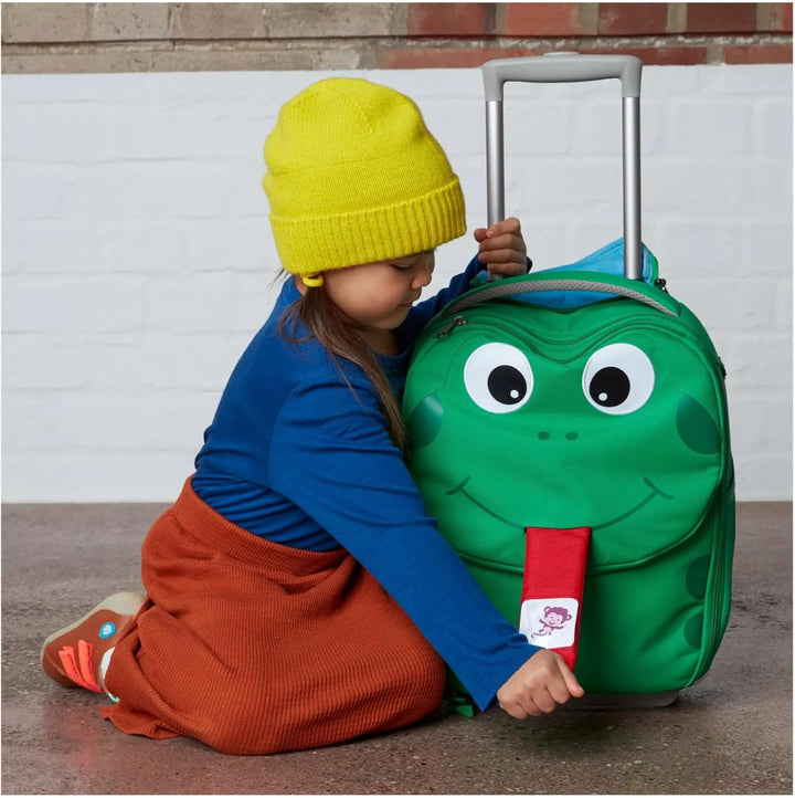 Affenzahn Kinderkoffer in Handgepäckgrösse als Trolley Frosch - Grün