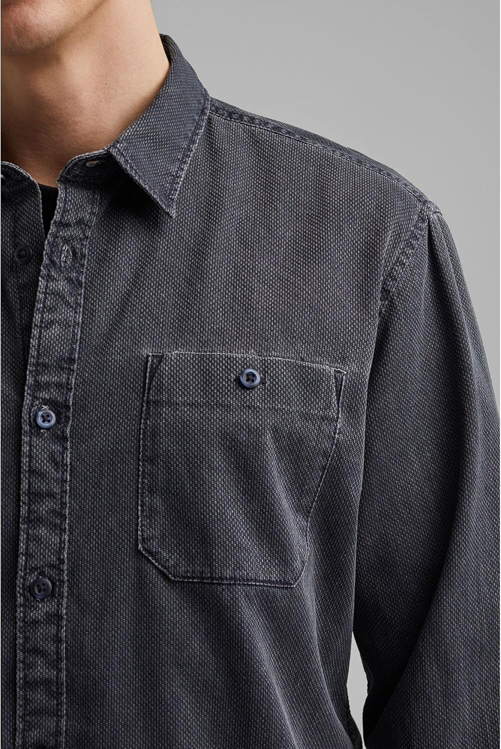 ESPRIT Herren 021CC2F306 Hemd, 404/NAVY 5, M