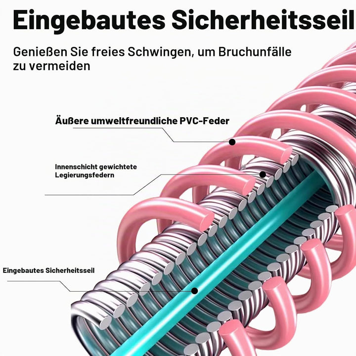 Hula Hoop Reifen Erwachsene,1,2 kg Fitness-Hula-Hoop-Reifen mit Gewicht,Klappbare Aufbewahrung, Weic