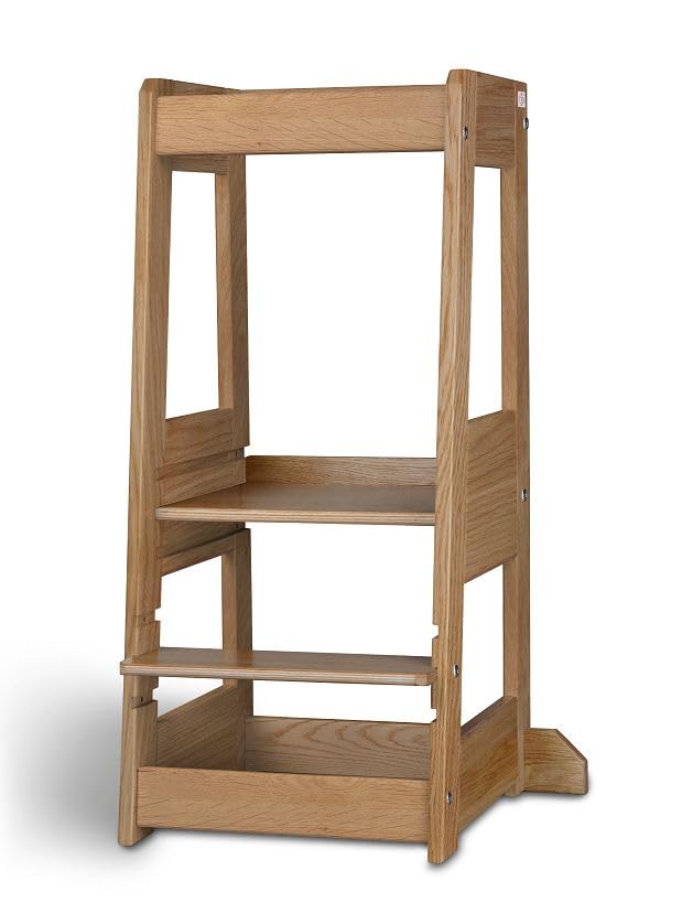 tiSsi ® Lernturm, Entdeckerturm Montessori mitwachsend Eiche Natur
