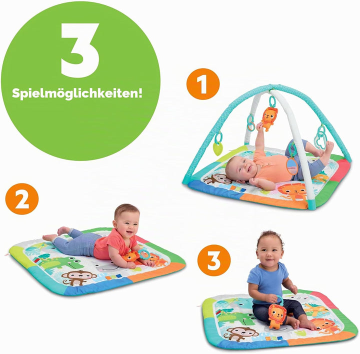 Bright Starts Wild Wiggles Jungle Jubilee FoldAway Aktivitätsspielzeug für Neugeborene und ältere Ki