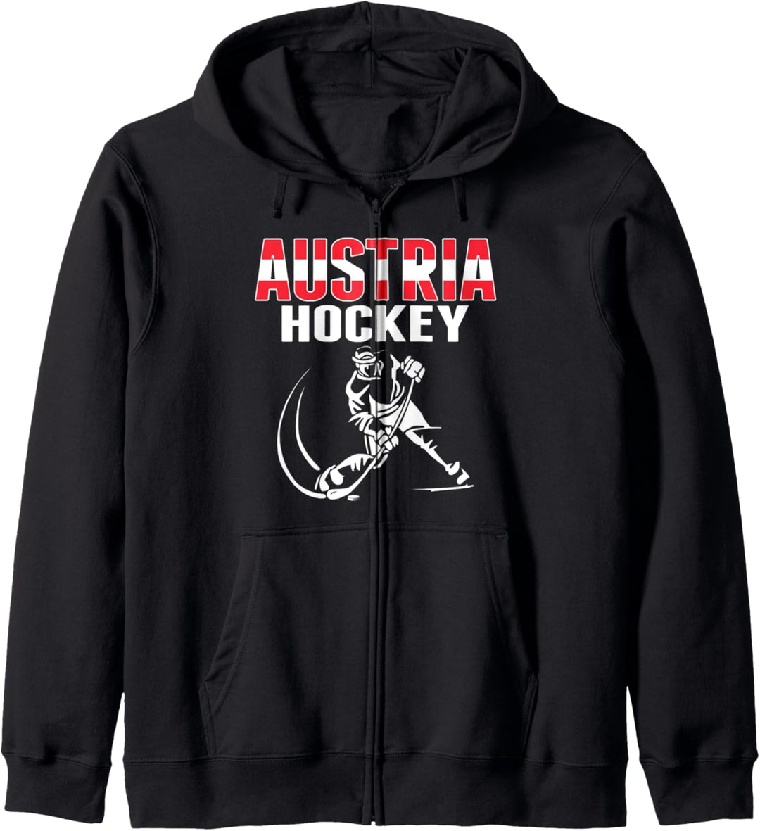 Österreich Eishockey Fans Trikot Support Österreich Hockey Team Kapuzenjacke