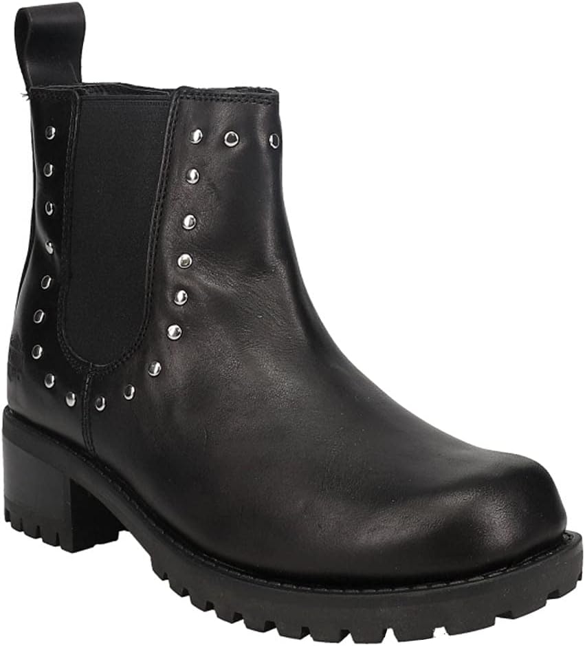 HARLEY-DAVIDSON Damen Ashby Schlupfschuh Stiefel 36 EU Schwarz, 36 EU Schwarz