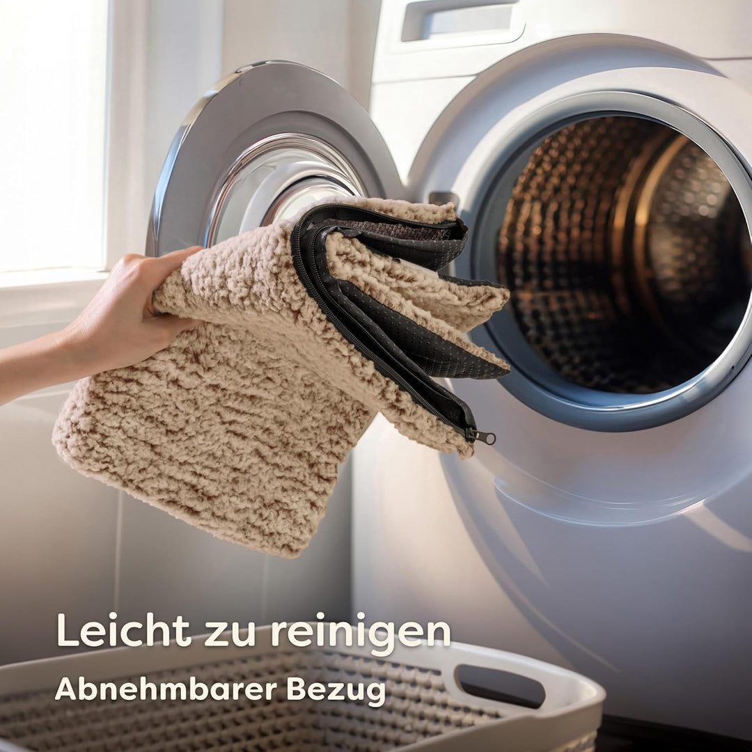 Katzen Fensterliege Fensterbank rutschfest - Selbstwärmende Katzenmatte für Fenster 90x28cm - Weich