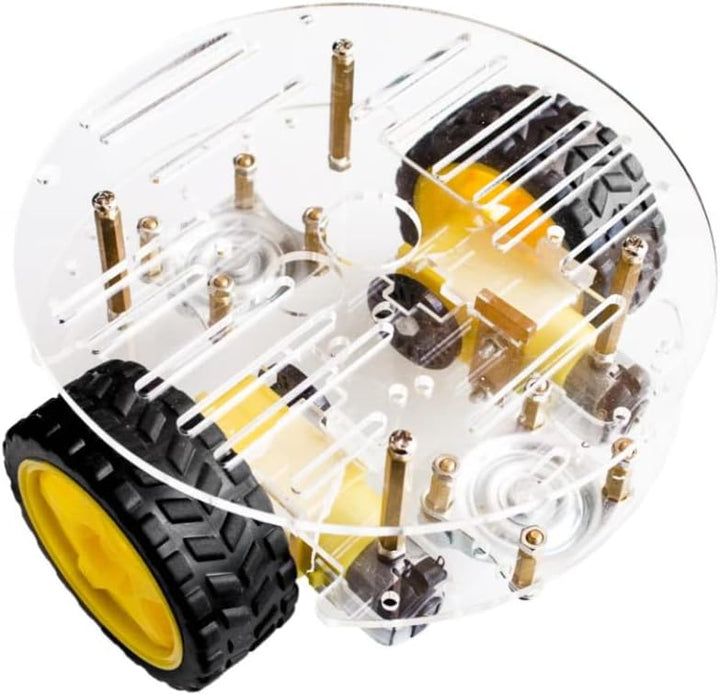 DollaTek 2WD Smart Robot Car Chassis Kit mit Speed Encoder Battery Box für Kids Teens DIY